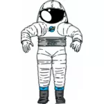 NASA マーク III の宇宙飛行士の宇宙服のベクトル描画