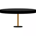 黑色圆桌
