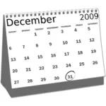 Skrivbord kalendern ikonen vektorritning