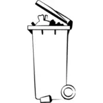 Dibujo vectorial de basura bin