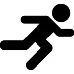 Running man pictogram