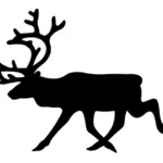 Reindeer silhouette