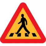 歩行者横断歩道の標識ベクトル クリップ アート