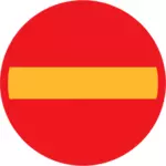 Nie wejście wektor znak drogowy