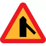 Penggabungan lalu lintas vektor tanda