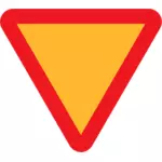 Snijpunt verkeersbord vector afbeelding
