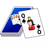 Vektor gambar warna deck kartu