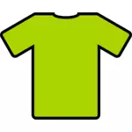 Ilustración de vector de camiseta verde