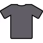 Grå t-shirt vektorbild