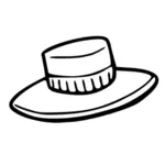 Pălărie Contur vectorial imagine