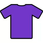 Fioletowy t-shirt wektorowej