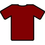 Červené tričko vektorové grafiky