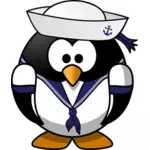 Pinguin ca un marinar