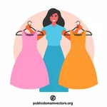 Verkauf von Damenbekleidung