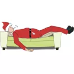 Christmas lad sleeping vector