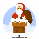 Santa Claus na střeše