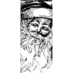 Illustration vectorielle de vacances Santa Claus
