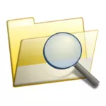 Imagini vectoriale folderul căutare icon