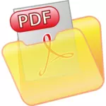 Simpan sebagai PDF ikon vektor klip seni