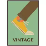 Vintage ayakkabı vektör görüntü