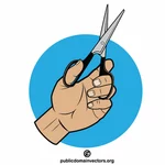 Ножницы парикмахерской логотип концепции