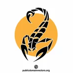 Desain logo siluet kalajengking