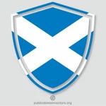 Skotlannin lipun alla purjehtiva vaakuna