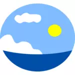 Sea scene vector image