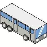 Isometrisk buss vektor illustration