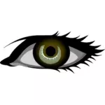 Grafika wektorowa brązowe oczy