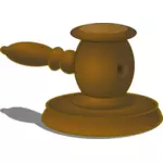 Judecător ciocan vector illustration