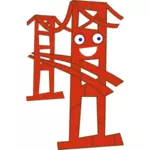 Søt San Francisco Golden Gate bridge vektor image