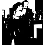 Imagem de vetor de casal de Tango