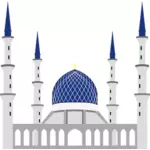 Sultan Salahuddin Abdul Aziz Shah moskén vektorbild