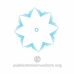 Bentuk bintang vektor Logos