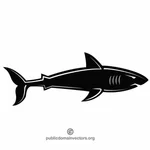 Graphiques de requin silhouette clip art