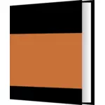 Livro com capa preta e laranja