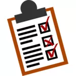 Checkliste-Vektor-Symbol