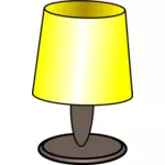 Vektorbild av en gul lampa