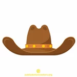 Art de clip de chapeau de cowboy