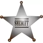 Sheriff insigna vector imagine