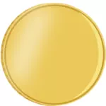 Векторная иллюстрация блестящие золотые монеты с отражением