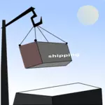 Shipping containere vektor illustrasjon