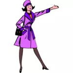 Lady in violett