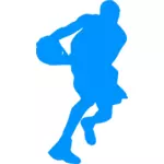 Basketball player in a game
