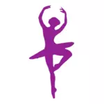 Violet balerina, dans