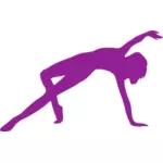 Фиолетовый значок танцы