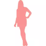 Coole girly silhouette