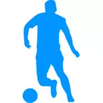 Footballer vector image