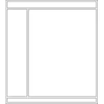 Vektorový obrázek rozložení webové stránky s 4 okna